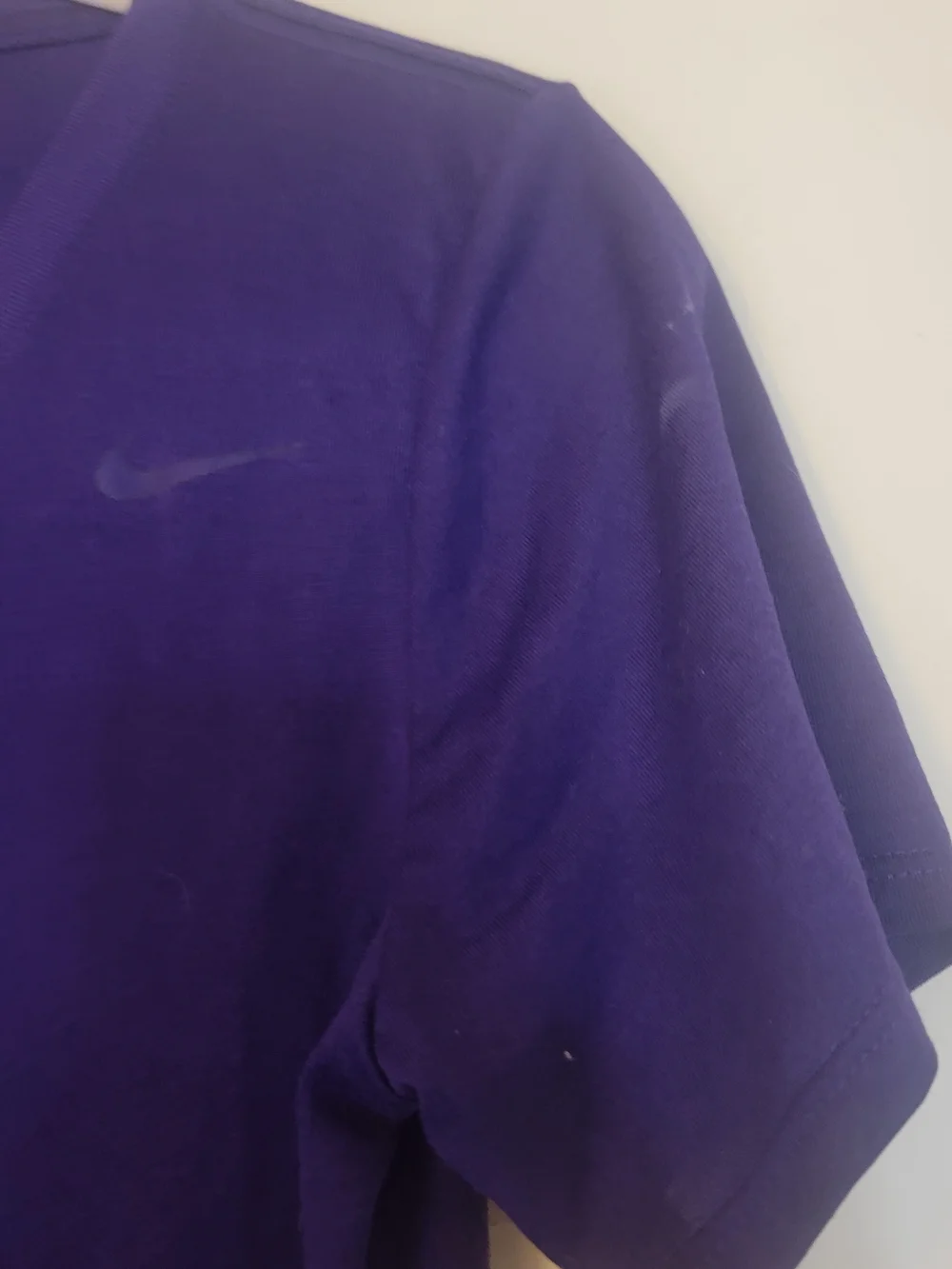 Nike Women's Deep Purple V-Neck Short Sleeve Tee